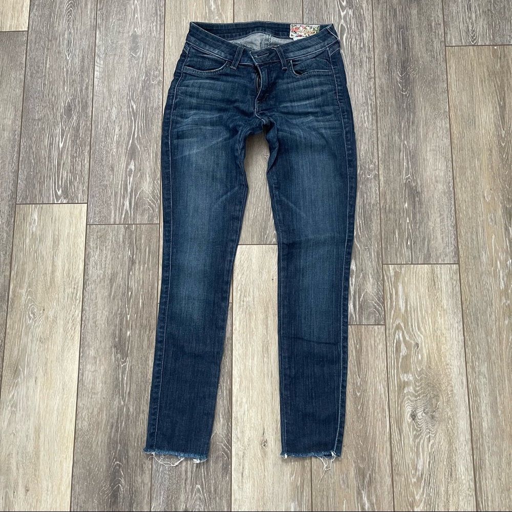 Authentic Siwy Rose dark wash low rise skinny jeans